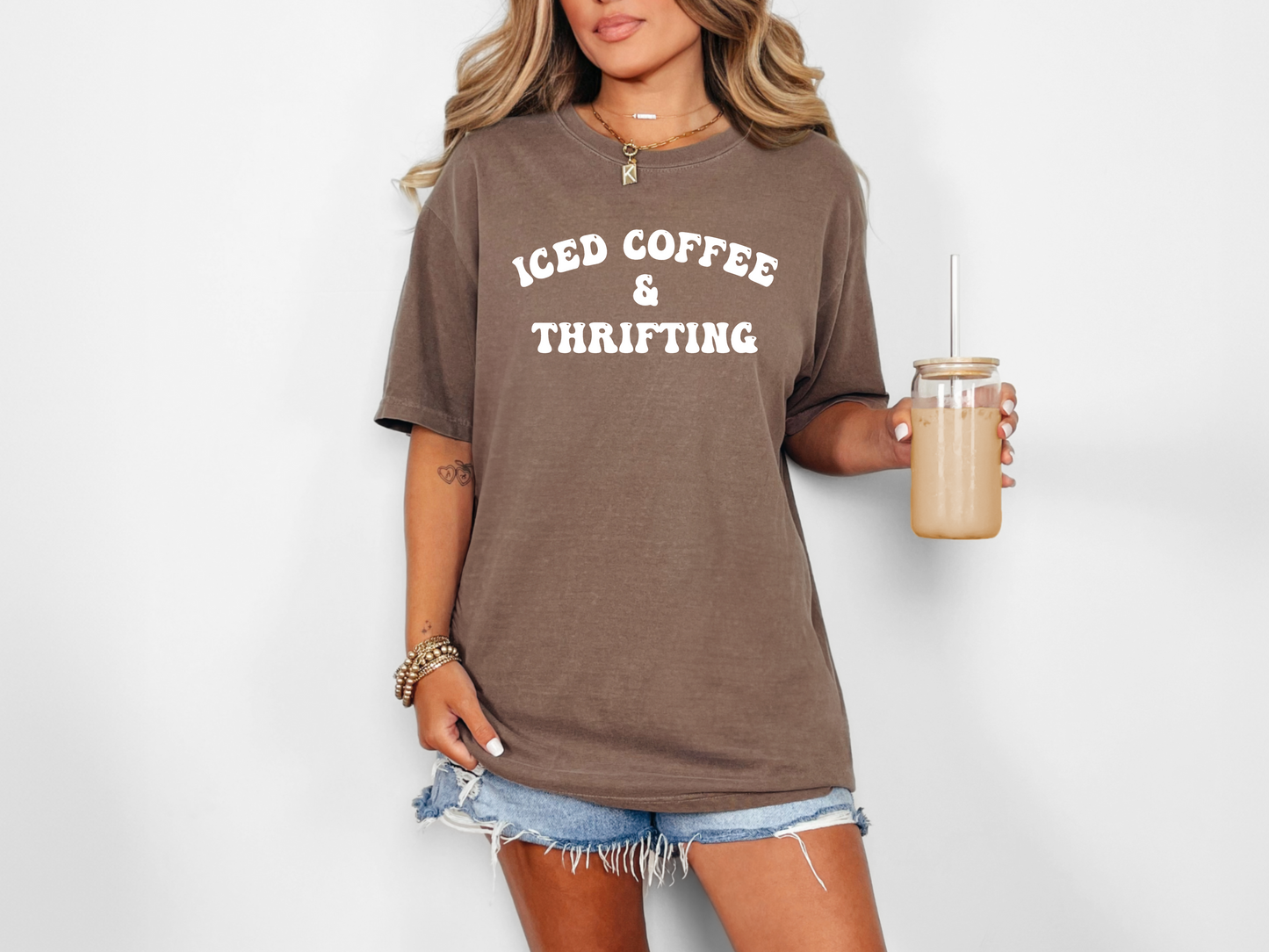 Iced Coffee And Thrifting - TEE