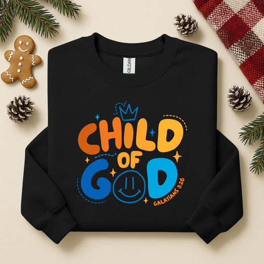 Child of God - 2 design color options- YOUTH - CREWNECK