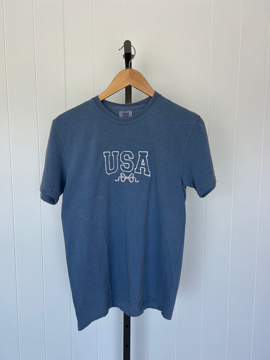 USA w/ Bow Embroidered - TEE