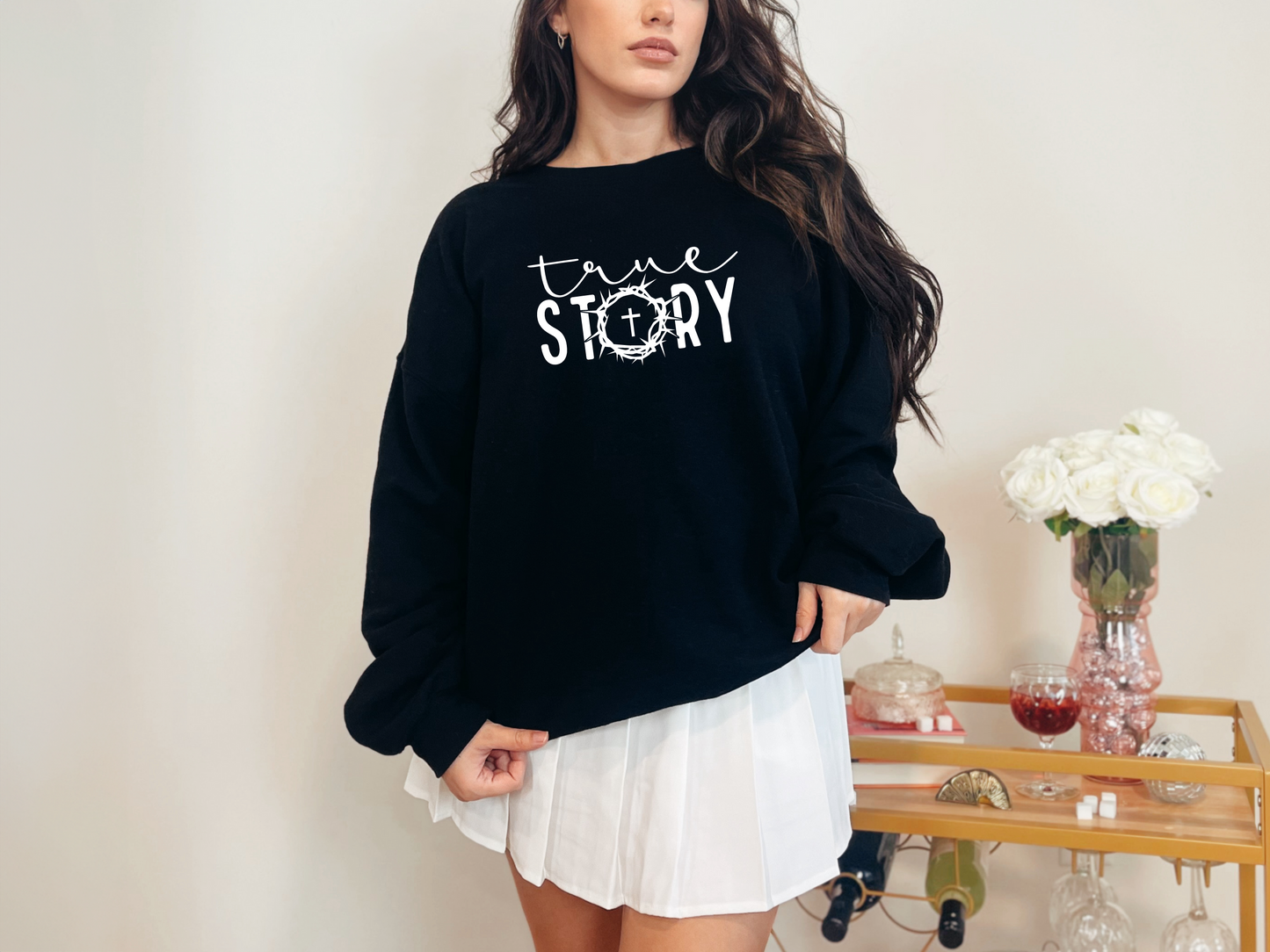 True Story - CREWNECK SWEATSHIRT