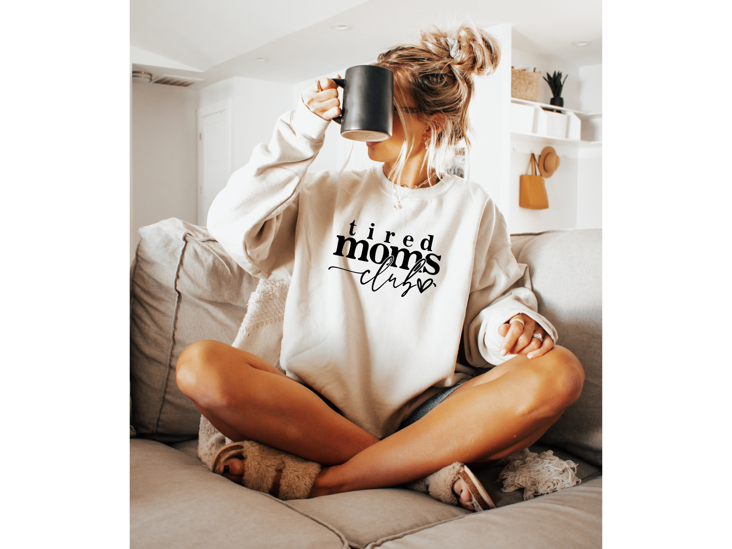 Tired Moms Club - CREWNECK SWEATSHIRT